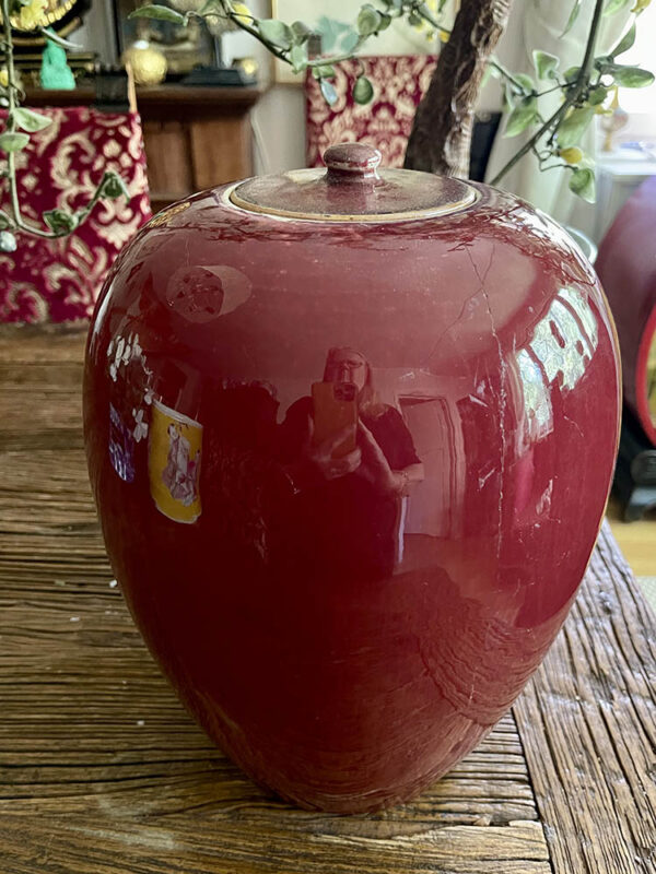 Antik Kinesisk Kruka i Sang De Boeuf - Bild 2